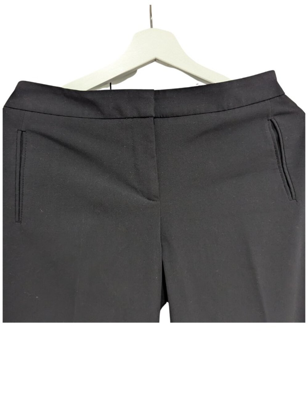 Express Black Stretch Wide Leg Dress Pants Women’s Size 7/8 Career Trousers - Picture 4 of 8